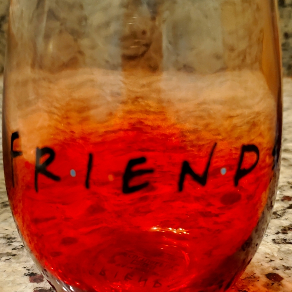 Red Friends Wine Tumbler Glass